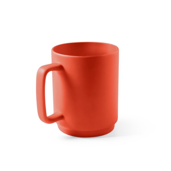 MIGHTY. Ceramic mug with a cylindrical body