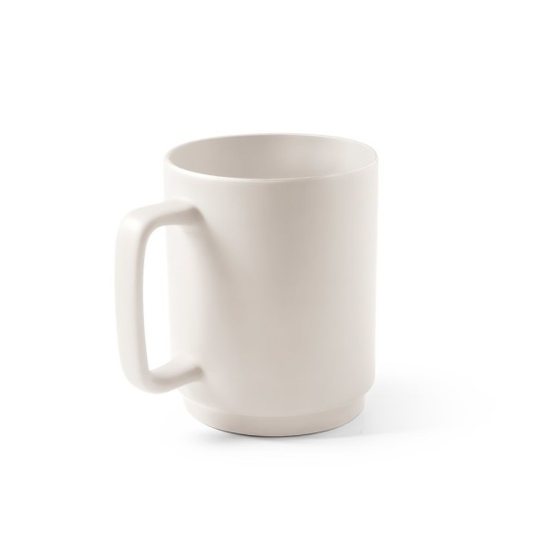 MIGHTY. Ceramic mug with a cylindrical body