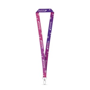 MANILA. Polyester sublimation lanyard with carabiner - Reklamnepredmety