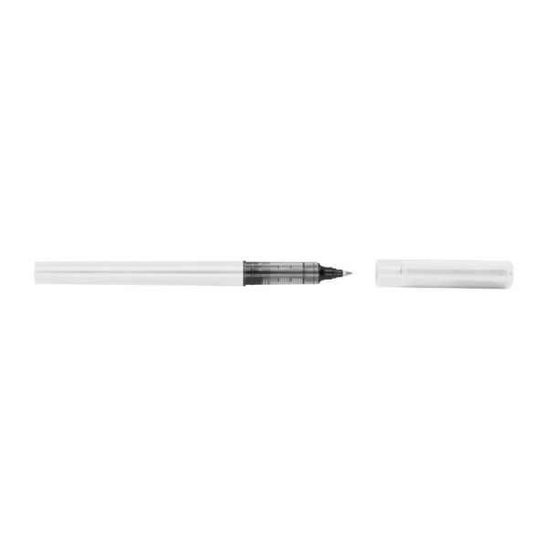 Plastic ballpoint pen with blue ink