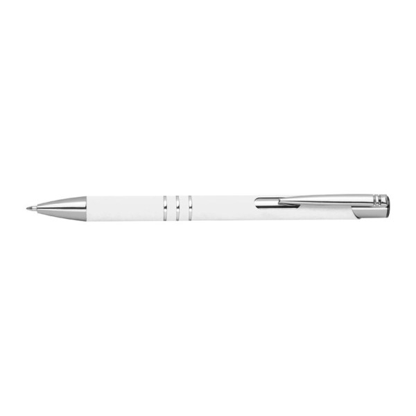 A pen with a rubberized surface