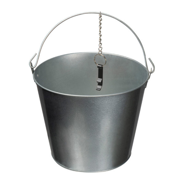 Zinc bucket with bottle opener