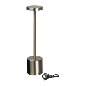 Stainless steel lithium table lamp - Reklamnepredmety