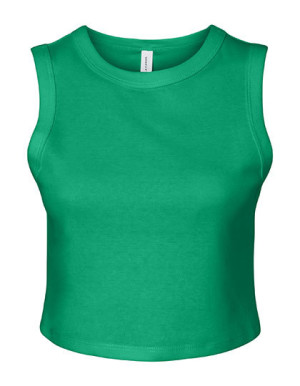 Women´s Micro Rib Muscle Crop Tank - Reklamnepredmety