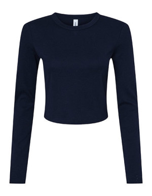 Women´s Micro Rib Long Sleeve Baby Tee - Reklamnepredmety