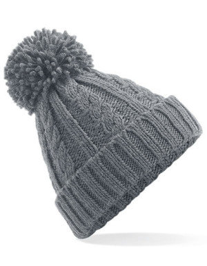 Cable Knit Melange Beanie - Reklamnepredmety