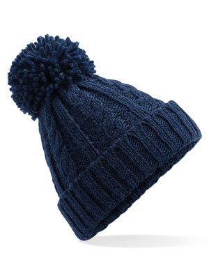 Cable Knit Melange Beanie - Reklamnepredmety