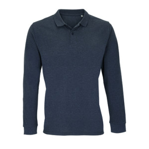 Unisex Long Sleeve Polo Shirt Planet - Reklamnepredmety