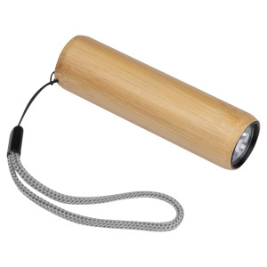 Bamboo LED flashlight Dundee - Reklamnepredmety