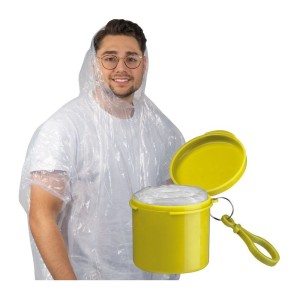 Rain poncho in a plastic box - Reklamnepredmety
