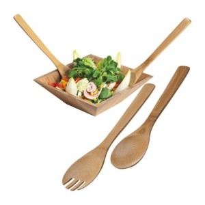 Capua bamboo cutlery - Reklamnepredmety