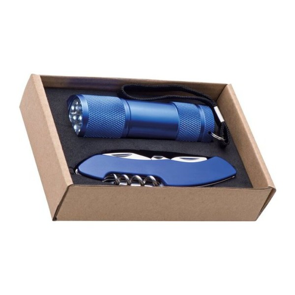 Dover flashlight and pocket knife set