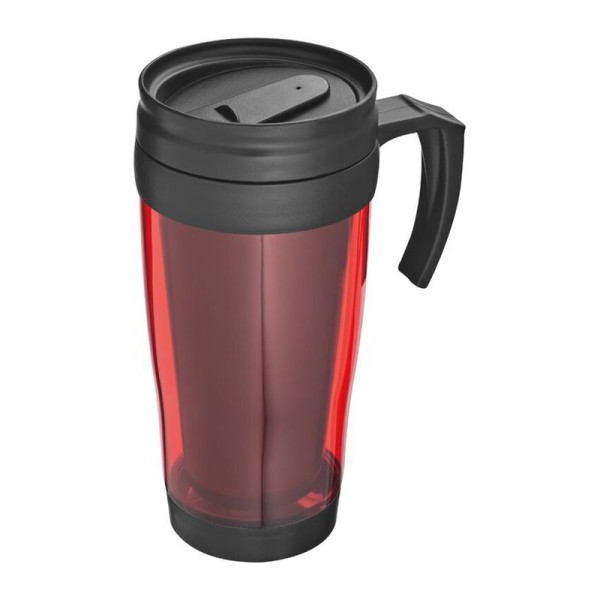 Plastic thermos mug Fort Worth, 400 ml