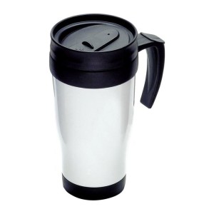 Plastic thermos mug Fort Worth, 400 ml - Reklamnepredmety