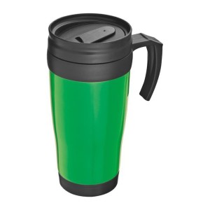 Plastic thermos mug Fort Worth, 400 ml - Reklamnepredmety