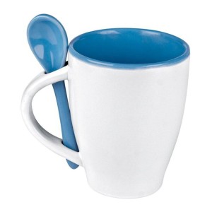 Palermo mug with spoon - Reklamnepredmety