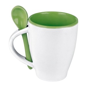 Palermo mug with spoon - Reklamnepredmety