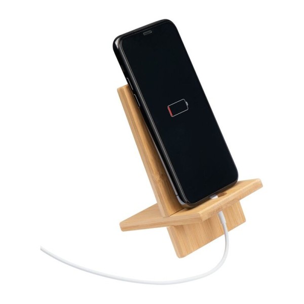 Bamboo mobile phone holder