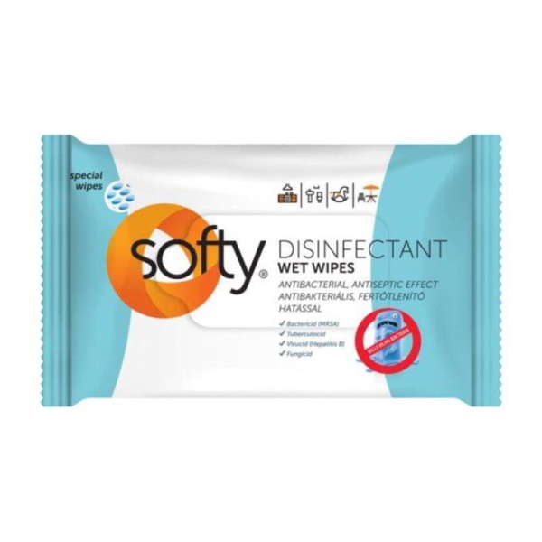 Soft disinfectant wipes