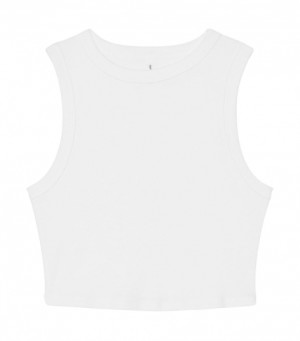 Women's Micro Rib Muscle Crop Tank - Reklamnepredmety