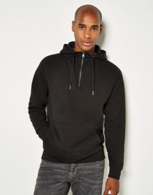 Hoodie with a hood and 1/4 zip - Reklamnepredmety