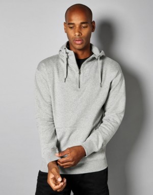 Hoodie with a hood and 1/4 zip - Reklamnepredmety