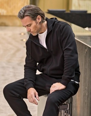 Hooded sweatshirt with Ribbed Interlock zipper - Reklamnepredmety