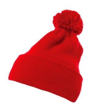 Cuffed Pom Pom Knit Beanie Hat - Reklamnepredmety