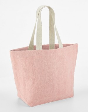 Beach bag made of soft washed jute - Reklamnepredmety