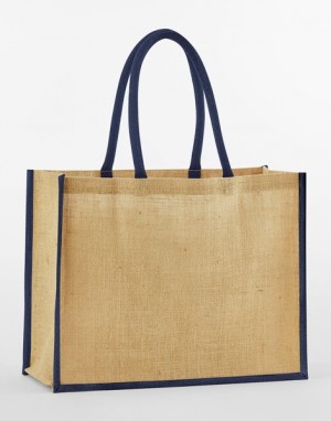 Classic shopping bag made of natural starched jute - Reklamnepredmety