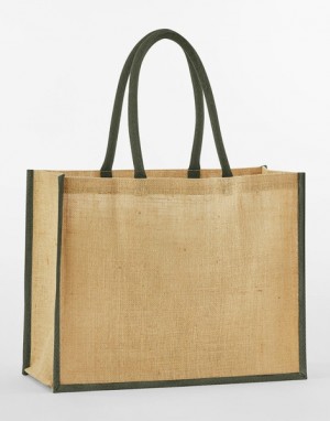 Classic shopping bag made of natural starched jute - Reklamnepredmety