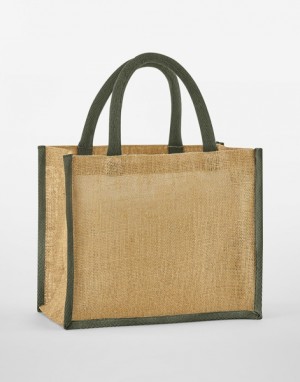 Midi bag made of natural starched jute - Reklamnepredmety