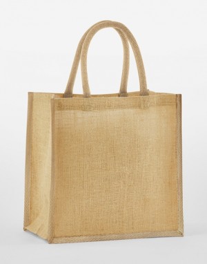 Mini gift bag made of natural starched jute - Reklamnepredmety