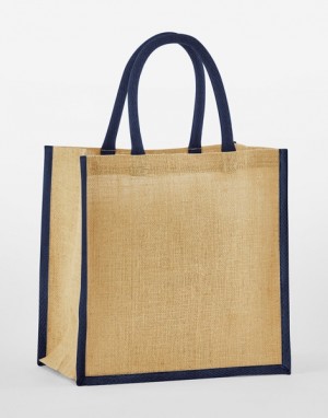 Mini gift bag made of natural starched jute - Reklamnepredmety