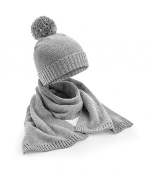 Knitted scarf and hat gift set - Reklamnepredmety