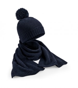 Knitted scarf and hat gift set - Reklamnepredmety