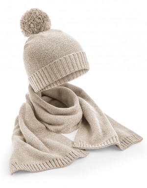 Knitted scarf and hat gift set - Reklamnepredmety