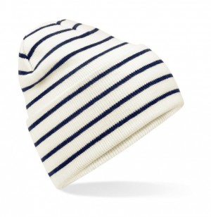 Original striped cap with a wide cuff - Reklamnepredmety