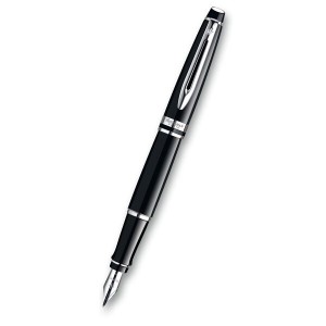 Waterman Expert Black Lacquer CT fountain pen, tip M - Reklamnepredmety