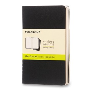 Notebooks Moleskine Cahier S, clean, 3 pcs - Reklamnepredmety