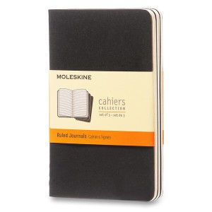 Notebooks Moleskine Cahier S, lined, 3 pcs - Reklamnepredmety