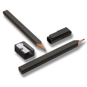 Moleskine pencil set 2 pencils, cap, sharpener - Reklamnepredmety