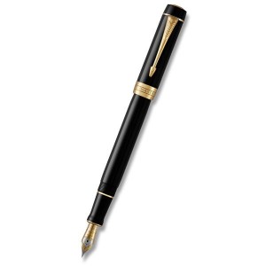 Parker Duofold Classic Black GT - fountain pen CNT - Reklamnepredmety