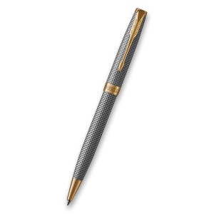 Parker Sonnet Deluxe Silver Chiselled GT ballpoint pen - Reklamnepredmety