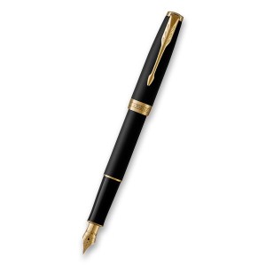 Parker Sonnet Matte Black GT fountain pen - Reklamnepredmety