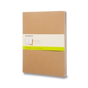 Notebooks Moleskine Cahier in hardcover XXL, clean, 3 pcs - Reklamnepredmety