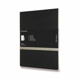 Poznámkový blok Moleskine Professional rokovter, linajkový, čierny - Reklamnepredmety