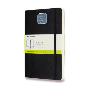 Zápisník Moleskine Expanded - mäkké dosky L, čistý, výber farieb modrá - Reklamnepredmety