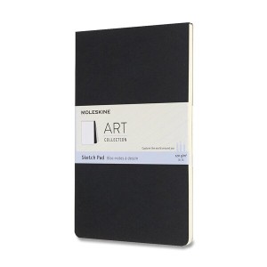 Skicár Moleskine SketchPad L, čierny - Reklamnepredmety
