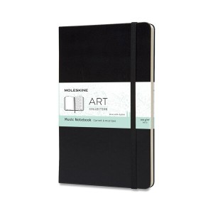 Hudobný zápisník Moleskine L, čierny - Reklamnepredmety